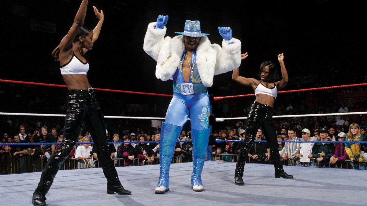 whip it on Twitter: "The original Funkadactyls were known as the  "Funkettes" (Tracy & Nadine) & would dance through Flash Funk's entrance  https://t.co/jJZMNXCXC0"