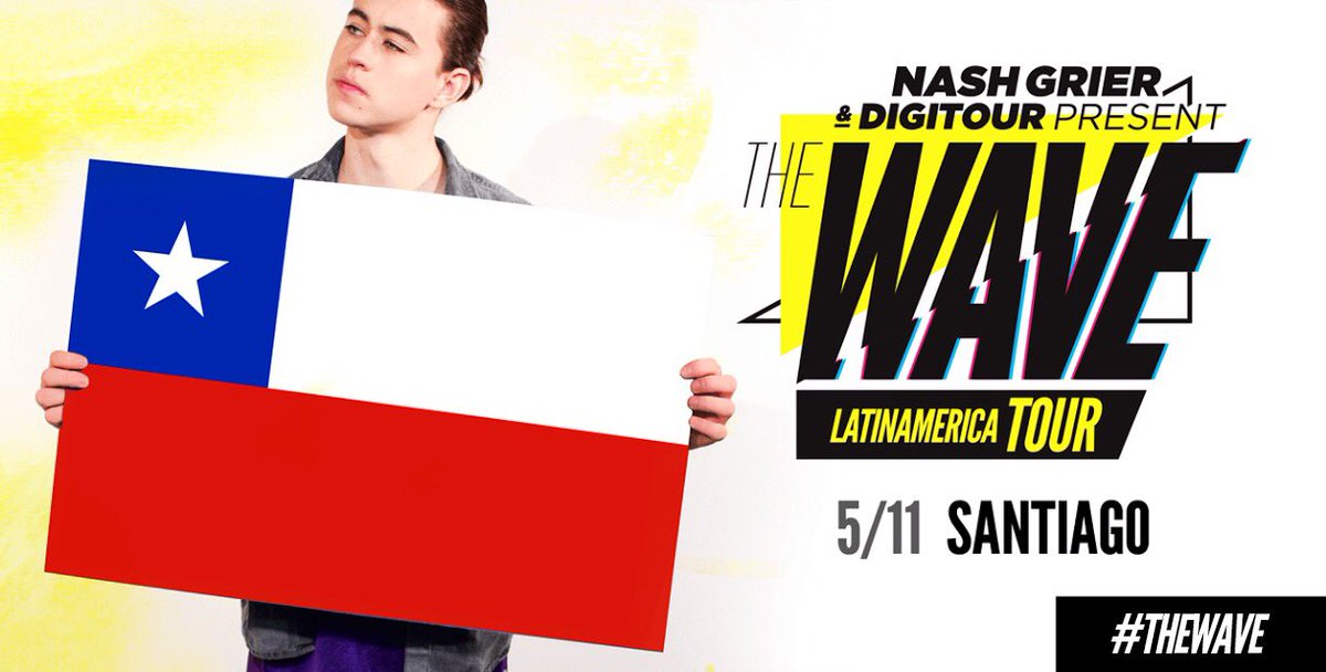 Nashgrier's tweet photo. MAY 11th SANTIAGO, CHILE! #TheWave https://t.co/xB2Hjv1CSI
