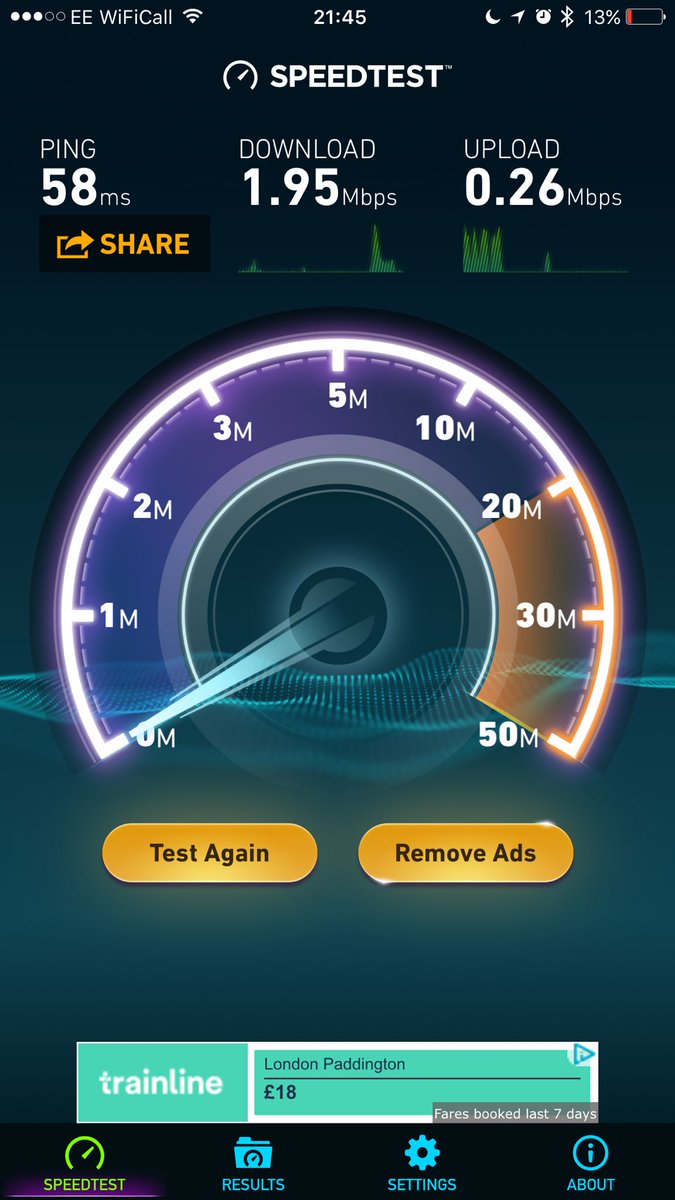 ajrbruce's tweet photo. @virginmedia download speed < 2Mbps. been told the fault in area fixed July! No choice but to leave as a customer https://t.co/NmXNzzec8D