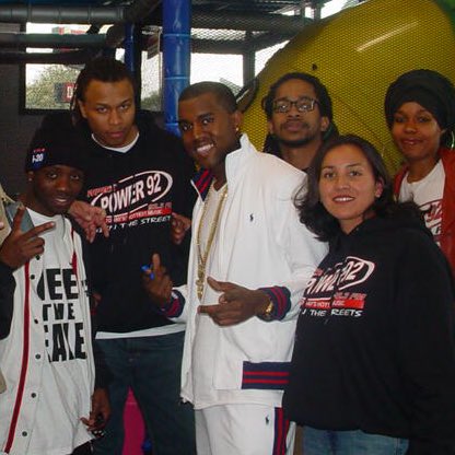 Power92Chicago's tweet photo. "I miss the sweet Kanye, chop up the beats Kanye..." #ThrowbackThursday w/ Pablo himself @kanyewest #Happy15Power92 https://t.co/oDawlxpJ1R