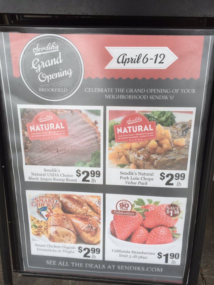 Grand opening of Sendik's on North Ave!   I want strawberries!