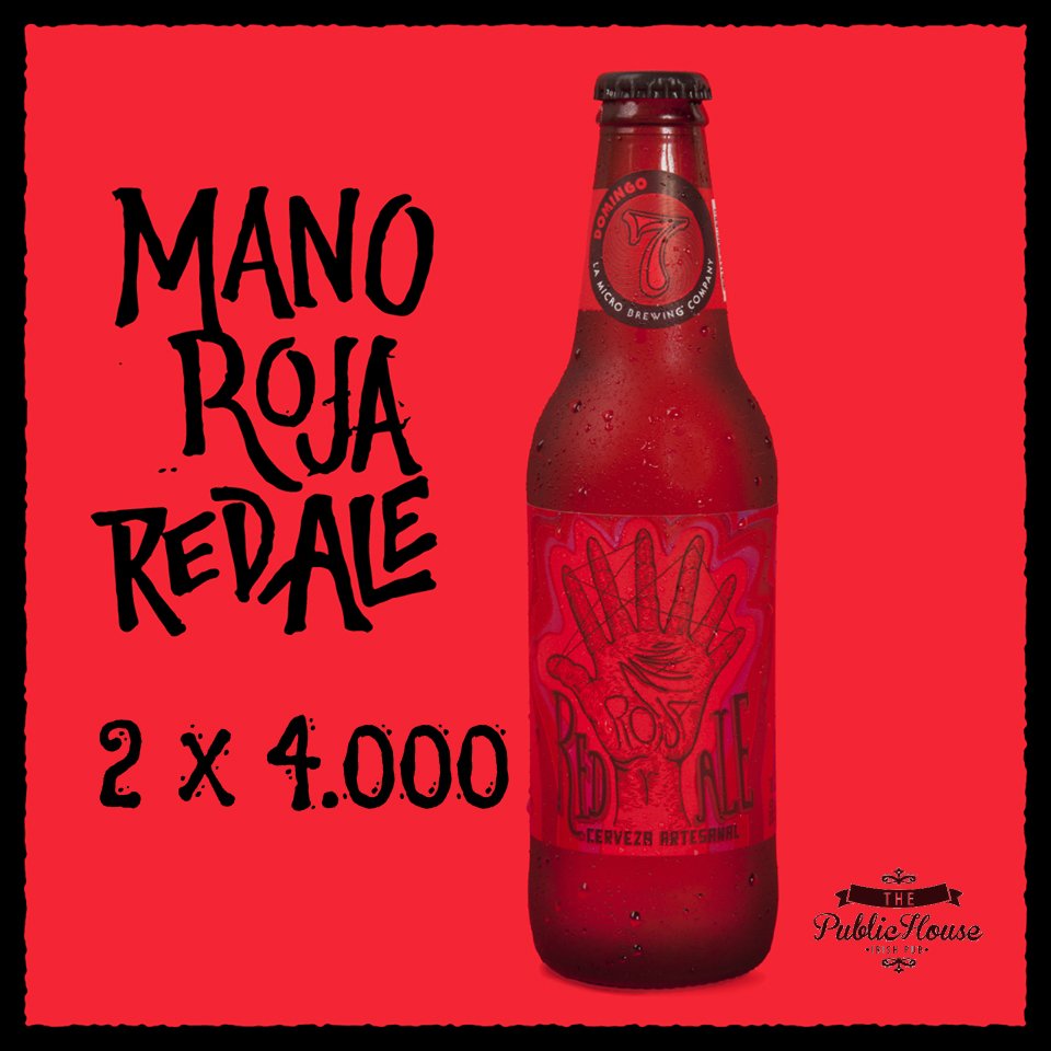 PublicHouseCR's tweet photo. Por tiempo limitado vení a probar Mano Roja Red Ale de @domingo7cr a precio especial y lleváte un vaso gratis! https://t.co/Rq50LzJVff