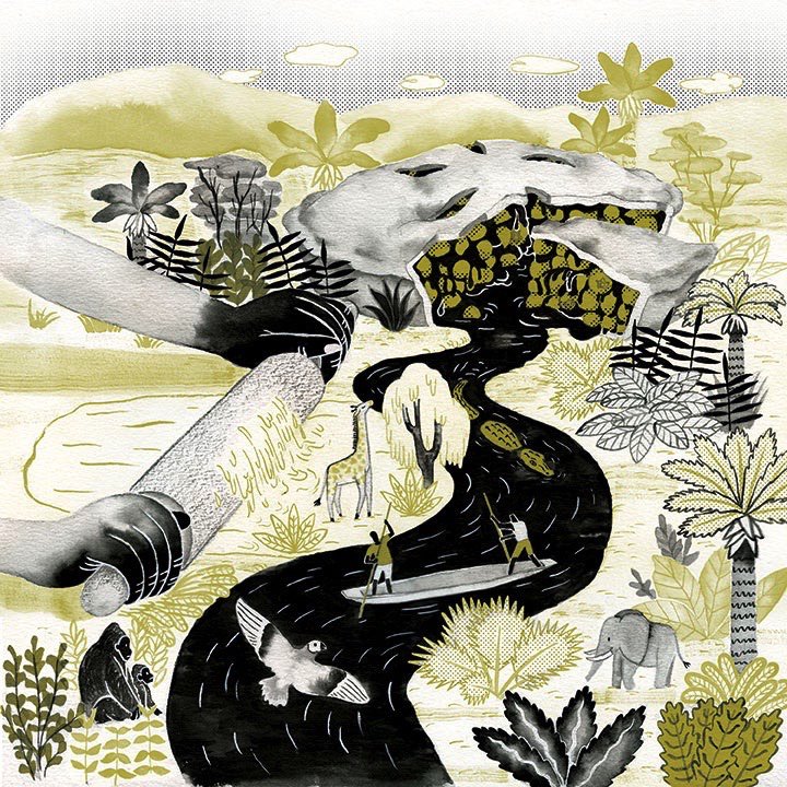 Excited that my illustration “Life of Pie” for <a href="/grazemagazine/">Graze Magazine</a> last year was selected for American Illustration 35!