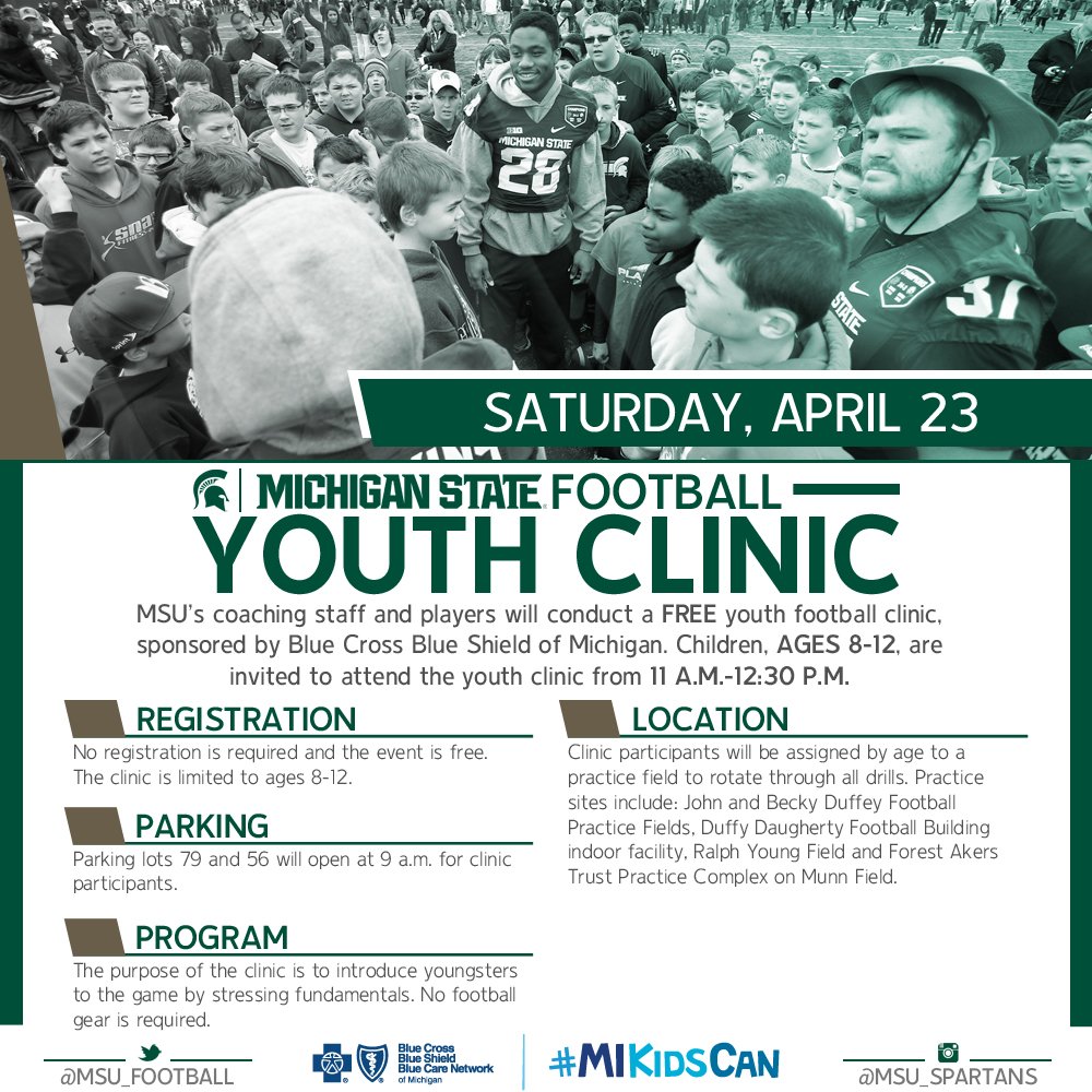 Help me plan my day - I'm bringing the family to MSU for the Spring Game  CfdAw5cVAAEvnLX