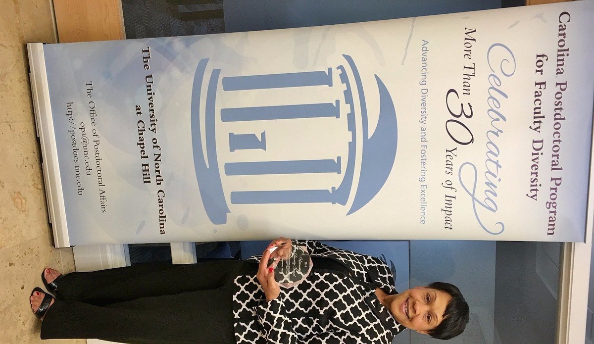 CPPFD_UNC's tweet photo. Dr.Sibby Anderson-Thompkins, Director of @CPPFD_UNC gladly accepted the University Diversity Award yesterday! https://t.co/MDNwKrWJdx