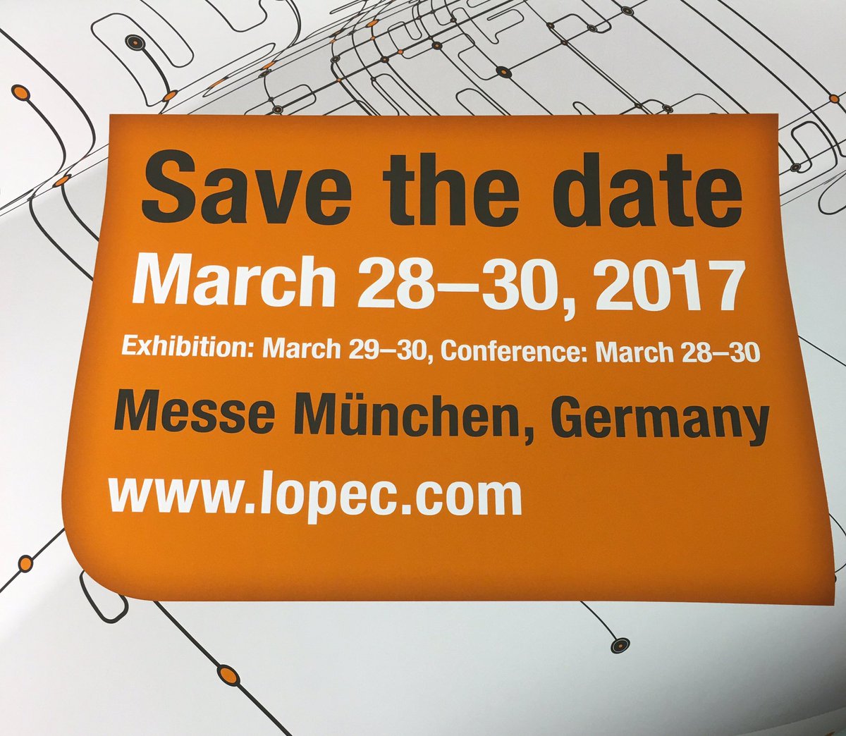 coatema's tweet photo. See you next year! Successful #LOPEC2016. We hope you are enjoying @coatema #printedeletronics #Munich #Messe https://t.co/Bso83Cz80A
