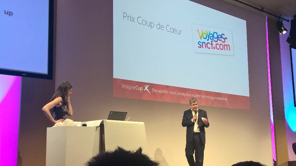 crashwawa's tweet photo. Prix coup de coeur de @voyagessncf_com décerné par @nicolasfaesch : OPENHI !!!! #ImagineCup #France #Travel https://t.co/FPD8oVSZfp