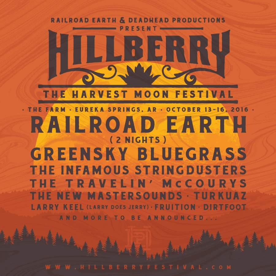 HillberryFest's tweet photo. First round of artist announced for Hillberry!! @RailroadEarth @campgreensky @NewMastersounds @Turkuaz @dirtfoot https://t.co/TaiUrqdsd3