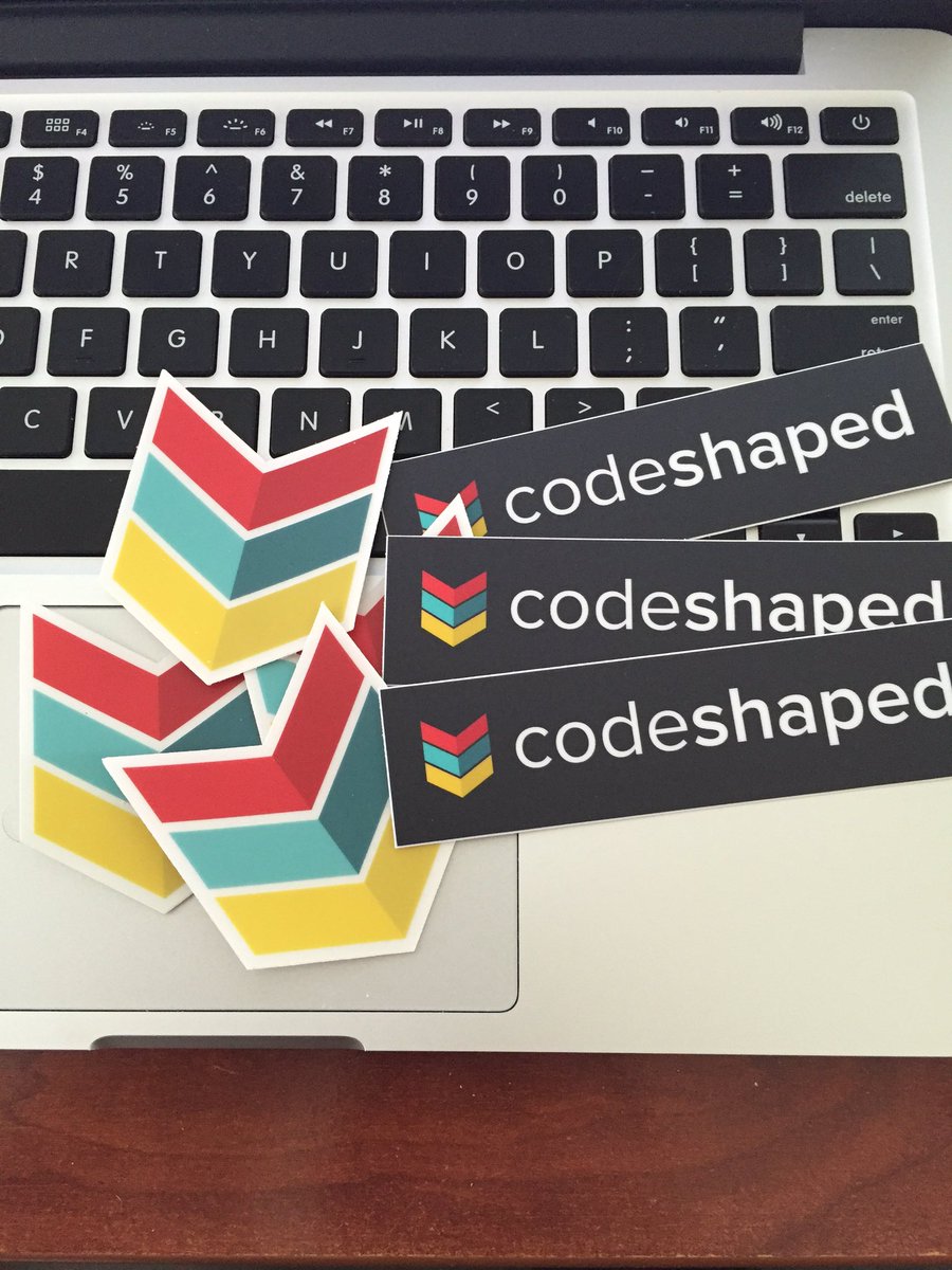 codeshaped's tweet image. Our new stickers just arrived! 😁