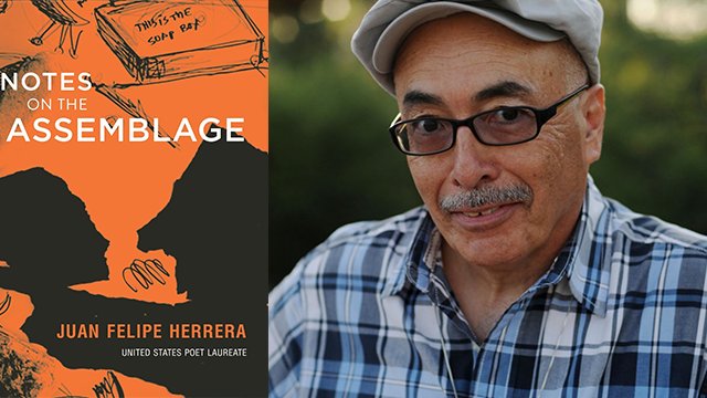 pbsbooks's tweet photo. .@cilantroman talks #NotesOnTheAssemblage &amp; the beauty of #poetry w/ @richfahle at #AWP16: https://t.co/8PXPcGz73a https://t.co/8tiEYSUS9O