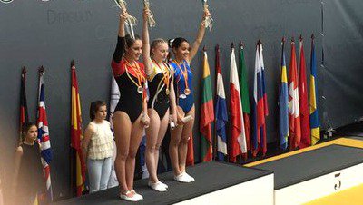 AguasdeAlbacete's tweet photo. Felicidades a las gimnastas @CristinaSainz91 y Noemí Romero por su bronce en #EuroTra2016
https://t.co/KPHsNAk75s https://t.co/woZP3vahpz