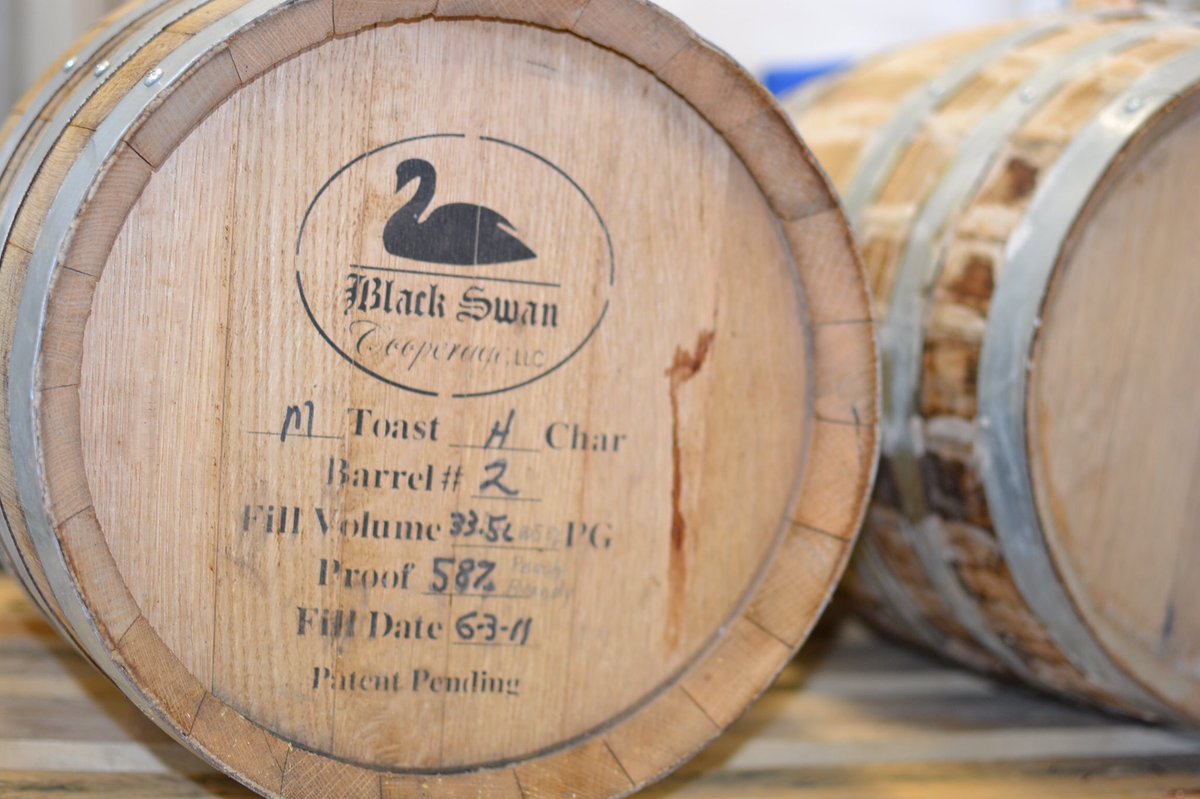 KentFallsBC's tweet photo. We have 8x10 gal. Freshly emptied peach randy barrels used to age sour beer. $75 ea. Email Info@kentfallsbrewing.com https://t.co/ytStBv92Uy