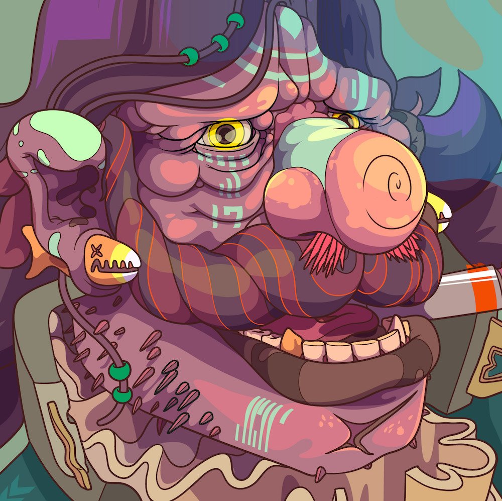 NeonMob's tweet photo. Get lost in the fully realized, totally bizarre world of Andres Maquinita's Rulers of Eldera https://t.co/iPfp0YqvkX https://t.co/vKEdGj3M7G