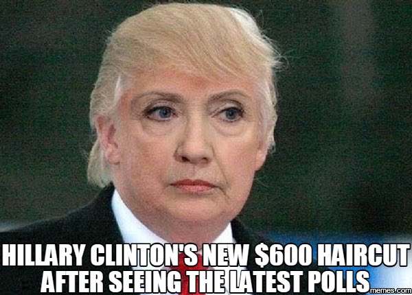 gibunnys's tweet image. #HillarySoQualified to refer people to a &quot;reasonably&quot; priced hairstylist. Only $600! #YesImProtesting #BernieOrBust