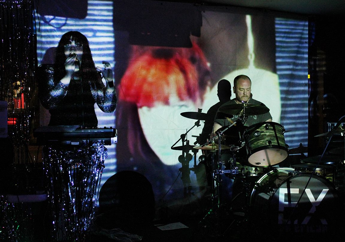 E_X_AMERICAN's tweet photo. Some #pics from 3/25 #show at #NewWayBar, by @whiteowljewelry ! More shows soon! #examerican #music #edm #Detroit https://t.co/Q0ZyzjxZ3h