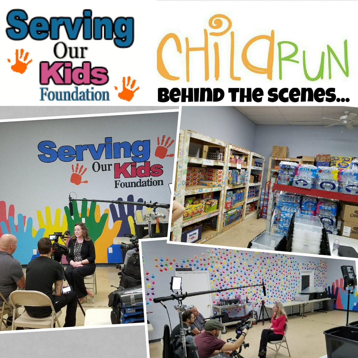 theChildRun's tweet photo. Some behind the scenes filming at Serving Our Kids Foundation.... More to come soon.. https://t.co/7I0N5TpZa6