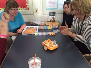gput0619's tweet photo. Buker teachers learning about Little Bits, Snap Circuits, Kibo, Bee Bots & Lego WeDo/Minstorms. Fun PD! #HWEdfund https://t.co/rmTcvcu0T3