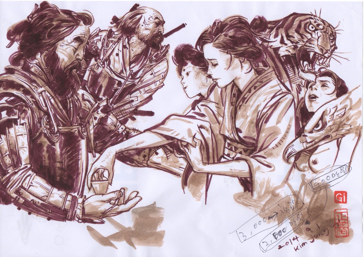 Radiozoa's tweet photo. Just one image from Kim Jung Gi's @KimJungGiUS 2,200 extraordinary sketchbook pages: https://t.co/rigWS4FNRr https://t.co/y5CjXhk1p7