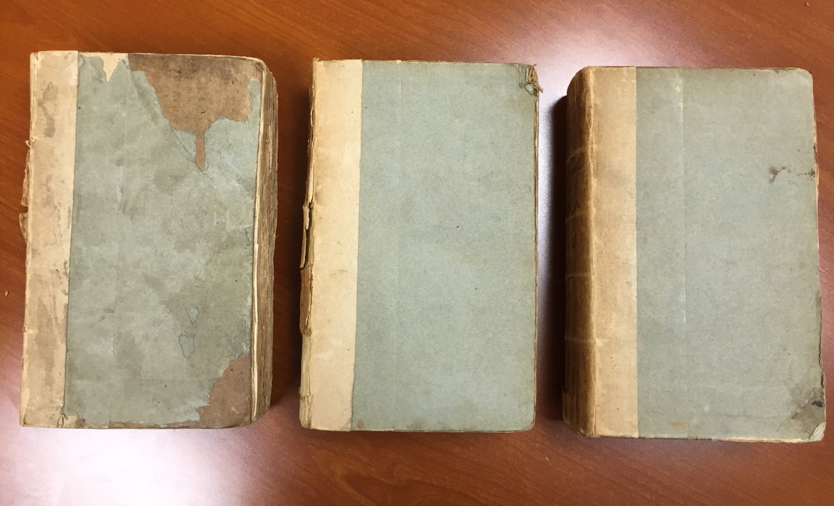 jtneuhauser's tweet photo. #VCUSpecialcollects (1793)The life of Johnson #originalcovers, #exposedbinding, #deckle edges and #MS spine title https://t.co/7GjkwQk1wG