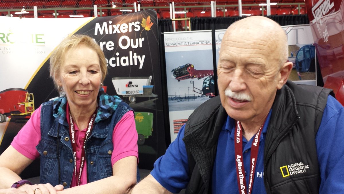 ONDairyGoatCoop's tweet photo. The Incredible Dr. Pol in the TMR Hall https://t.co/11dxU5Rx4Y