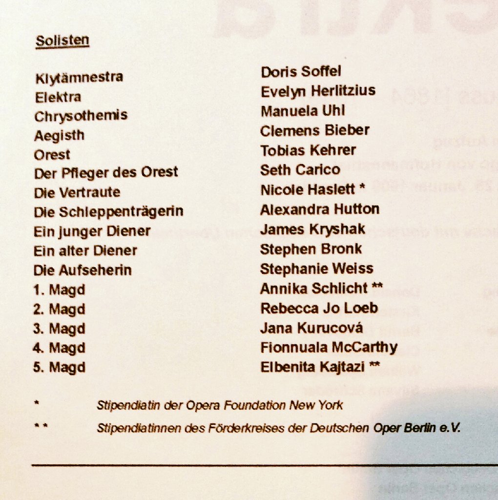 Opernjunkie's tweet image. @deutsche_oper sehr prominente Besetzung heute u d Chef dirigiert höchstselbst! #Runnicles #Herlitzius #DOBElektra