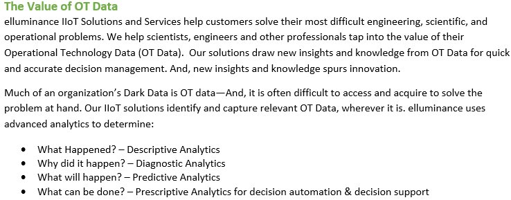 elluminance's tweet image. Successful #IIoT solutions require more than just #PrescriptiveAnalysis with #BigData . #EdgeAnalytics