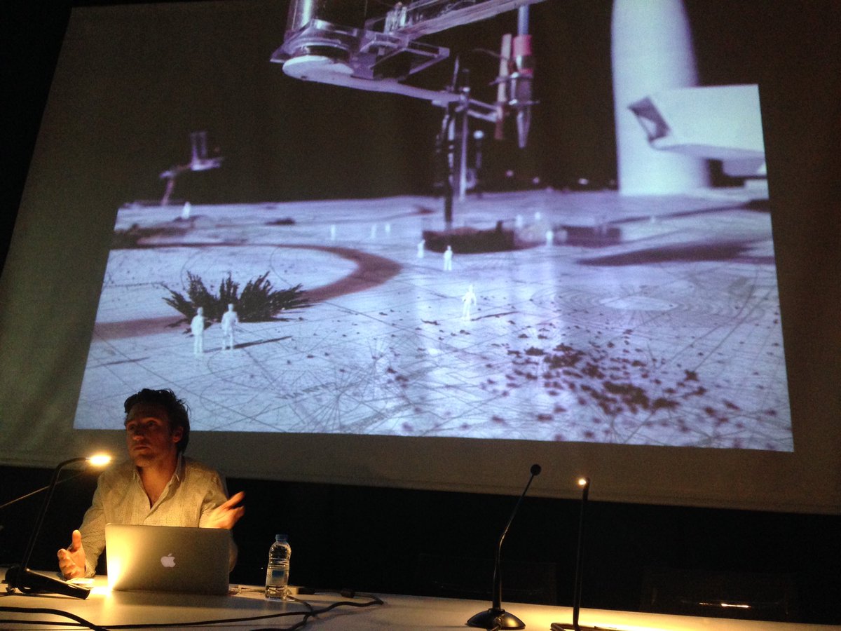 IAAC's tweet photo. #EdouardCabay: a #Machine is a body that transforms things to make them operate. #MachinicProtocols at #IAACLectures https://t.co/gOVys8676A
