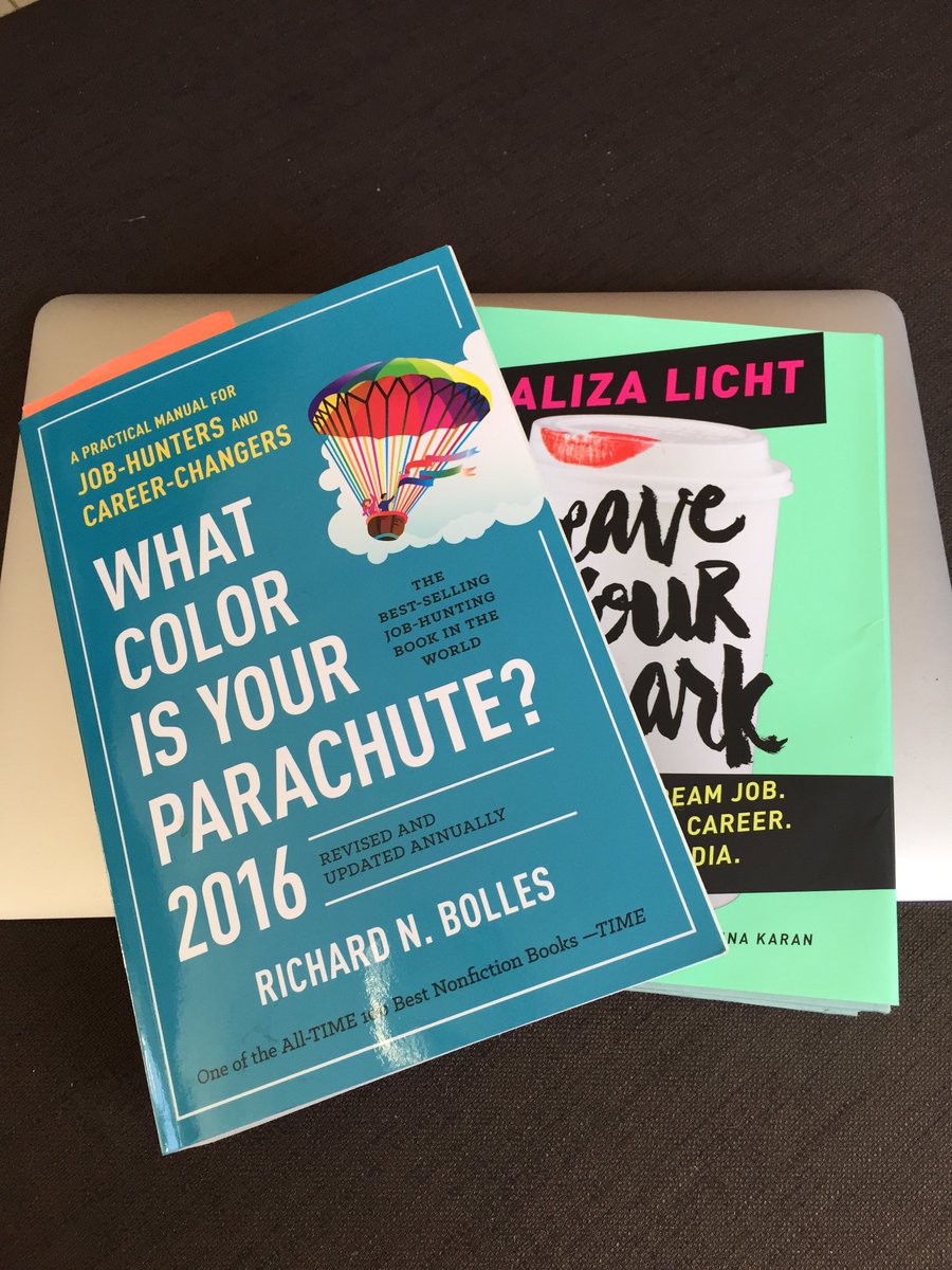 JennnDevlin's tweet image. Book Recommendation: My job hunt is on! Need some inspiration. @AlizaLicht @ParachuteGuy #work #newchapter