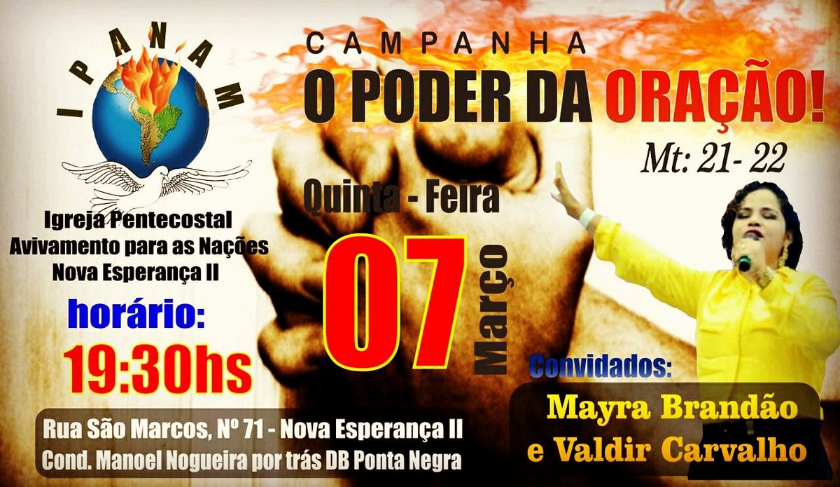 É HOJE MANAUS, vai ser muita bênção!