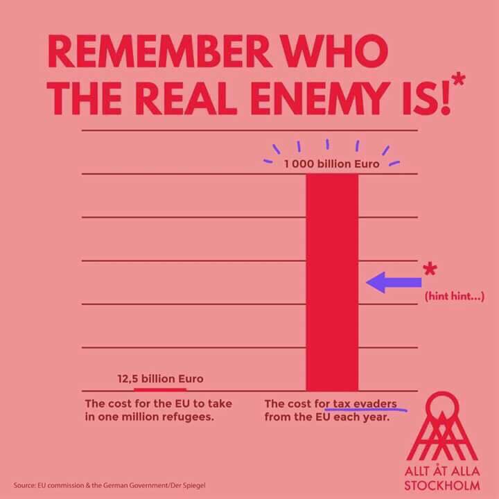 Se per te il problema è immigrazione e non evasione dai super ricchi allora sappilo: sei scemo (via <a href="/claudioriccio/">Claudio Riccio</a>)