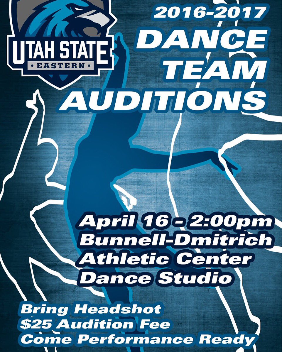 basicdance's tweet image. Utah State Eastern is holding their Dance Team Auditions SOON!!!! 🙌💙🎉 Go to usueasternathletics.com for more info!!