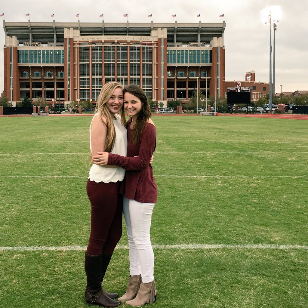 kaleekb's tweet photo. A little throwback to football season in honor of my excitement for OU with my froomie (: https://t.co/HG0ktdUsma