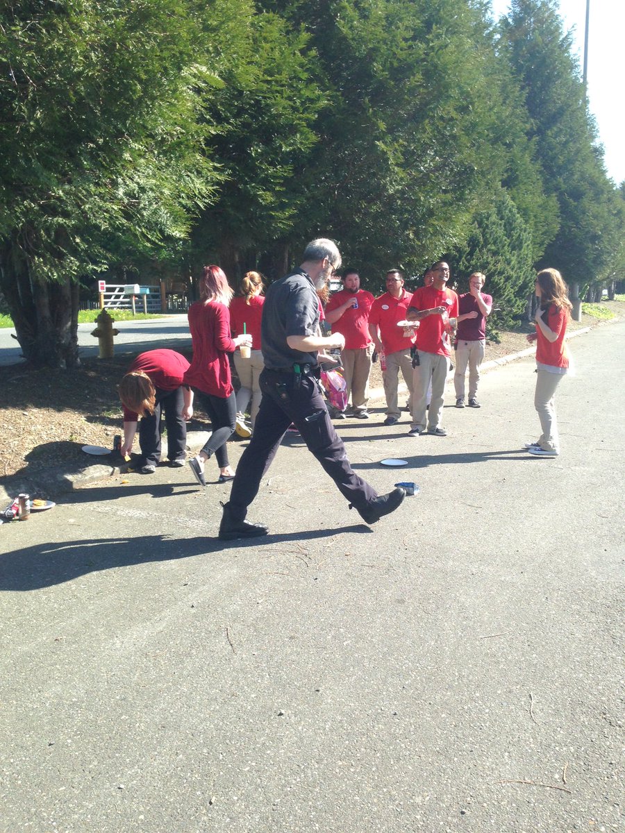 Team enjoying a deluxe BBQ for Red Card results!  Having bacon makes it "deluxe":)