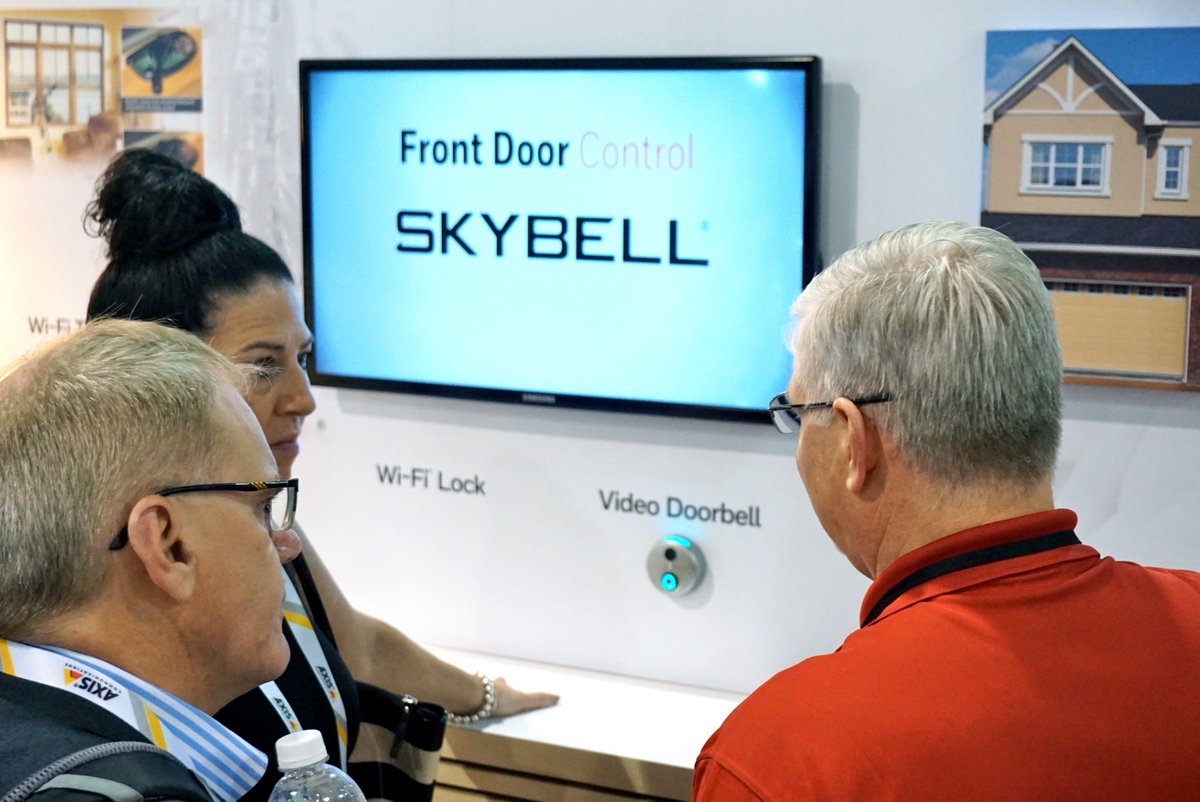ResideoPro's tweet image. Honeywell Total Connect is now available with @MySkyBell video doorbell. Visit us at Booth 14025 at #ISCWest #ISCW16