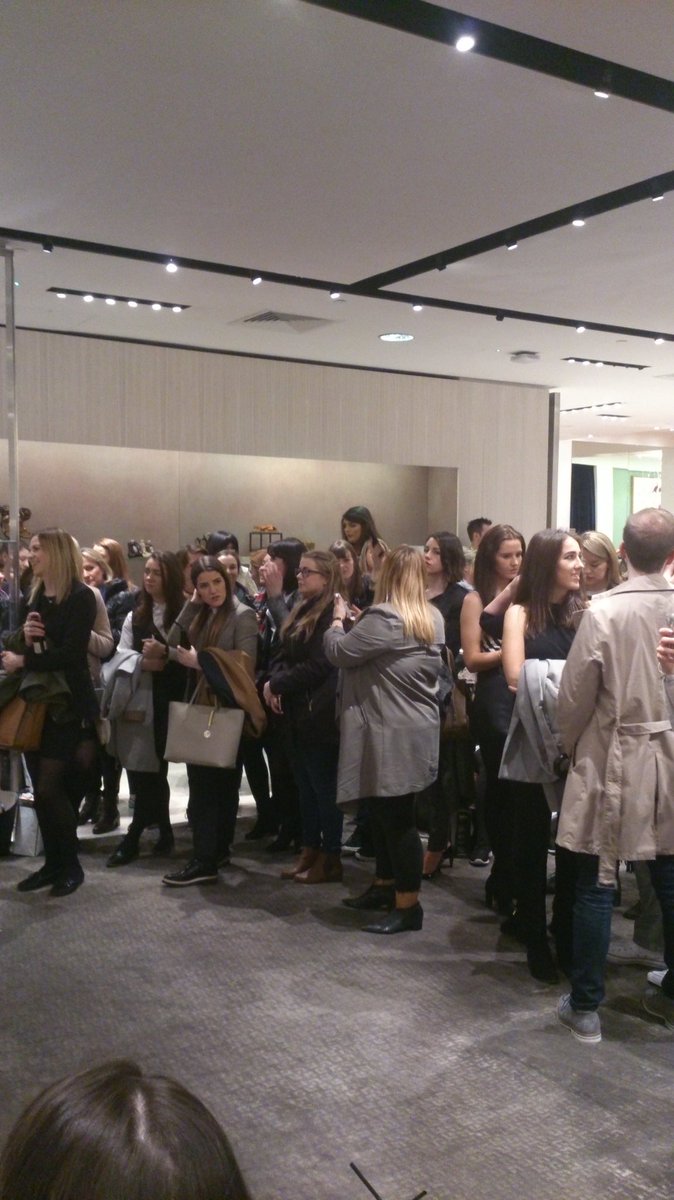DublinFashion's tweet photo. What a turnout for the @MichaelKors #JetSet6 launch with @retroflame! https://t.co/780mPqsqkv