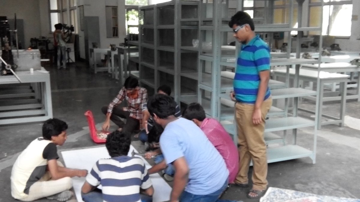 TEAM_STALLIONS_'s tweet photo. Preparing the fixtures for Chasis! @NirmanGoKart  #GoWithNirman https://t.co/lVGcaypGf2