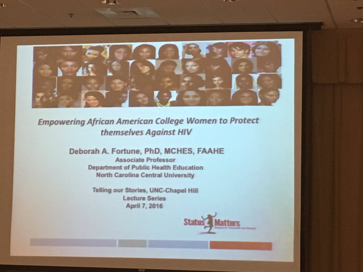 tosh_uncch's tweet photo. Next up:Dr. Deborah Fortune on African American college women's health @ HBCUs. #HIV #toshunc2016 #PublicHealth #UNC https://t.co/xb4RxbBHnT