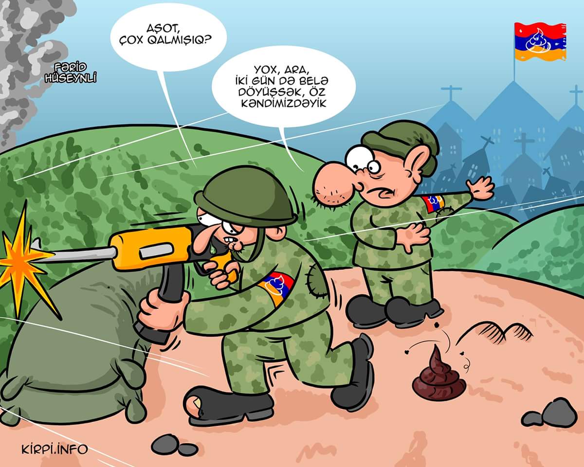 Patriot494's tweet photo. #KarabakhNow #Armenia #armeniansoldiers #Aşot 😄😄🇦🇿🇦🇿 https://t.co/K55ruN875u