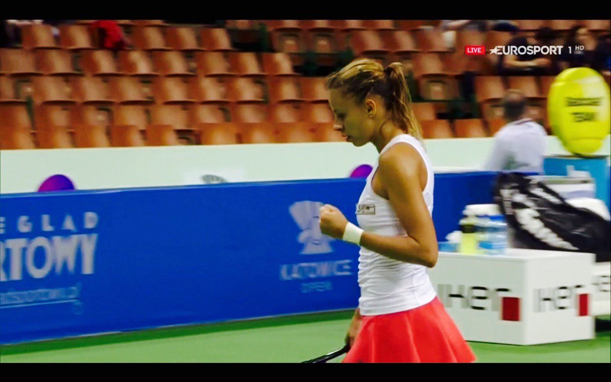 magda_fans's tweet photo. Congrats @MagdaLinette! Nice win and we have QF! 💪✊ #KatowiceOpen https://t.co/pb92VPt4Xo