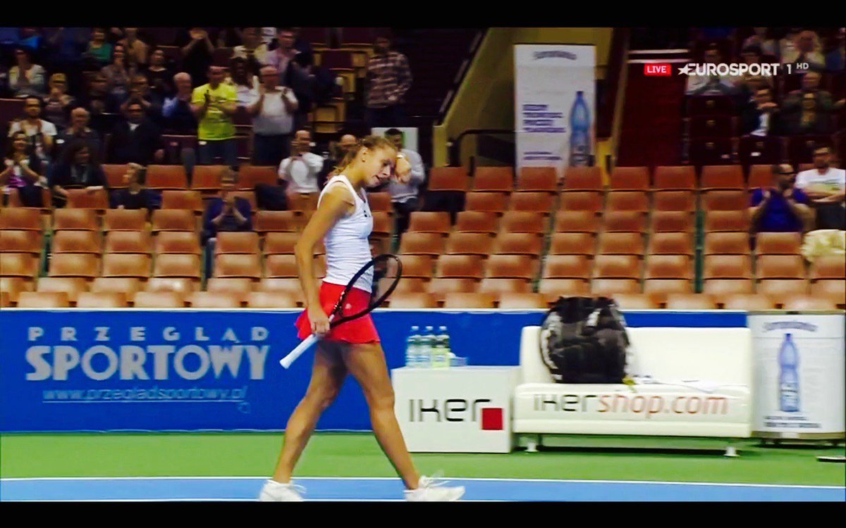 magda_fans's tweet photo. Congrats @MagdaLinette! Nice win and we have QF! 💪✊ #KatowiceOpen https://t.co/pb92VPt4Xo