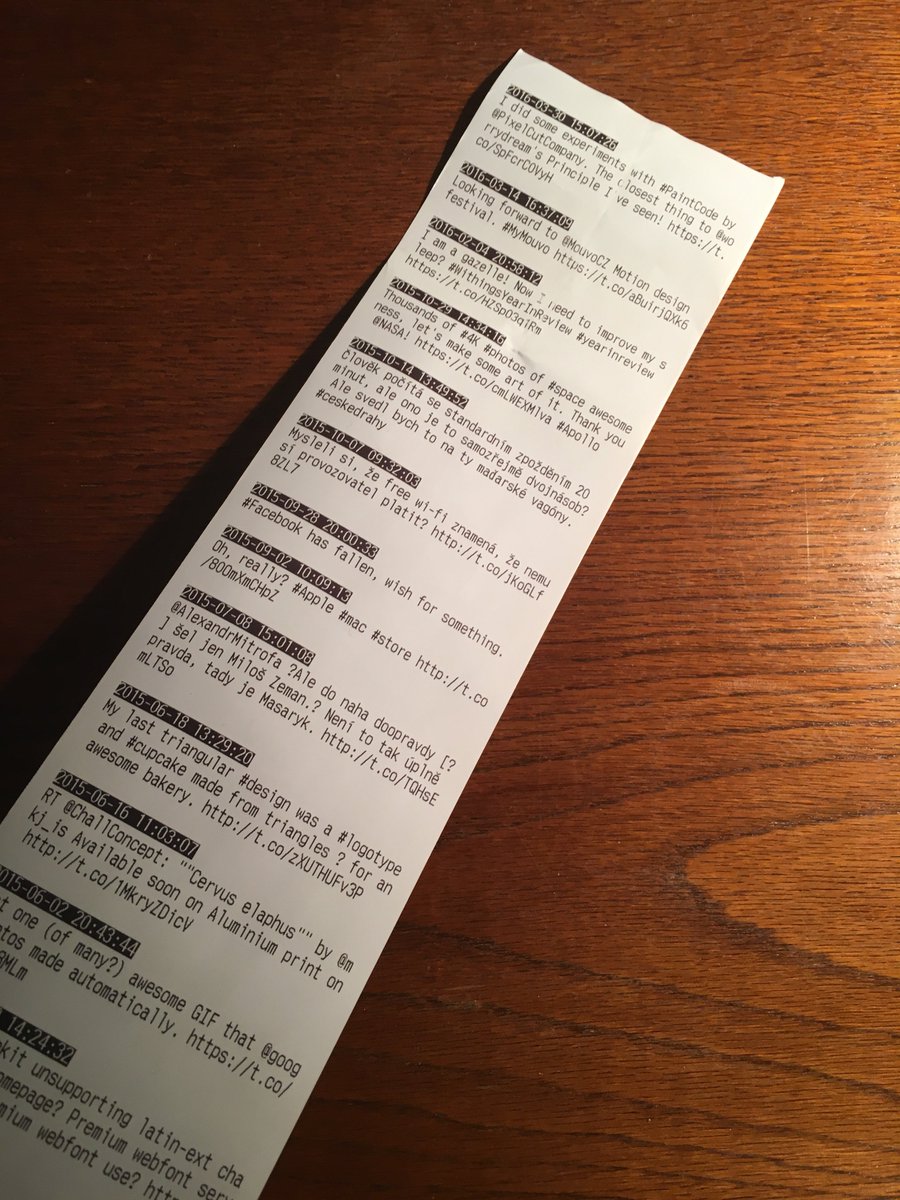 mkj_is's tweet photo. I backed up my #Twitter on a #receipt. 206 tweets on 507 cms. Does anybody want a backup too? https://t.co/u1aKRdt5kI