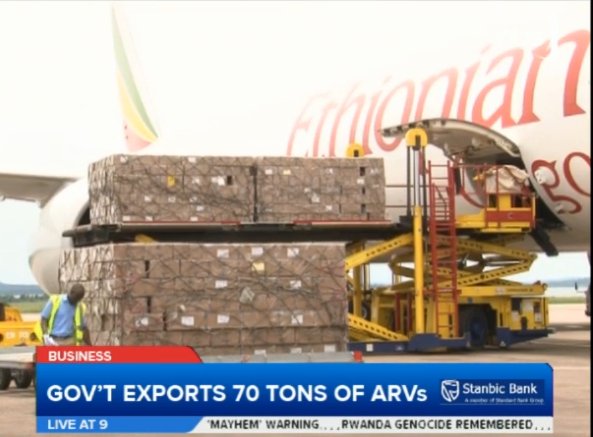 Uganda exports 70 tonnes of ARVS to Namibia worth UGX13 billion; drugs were manufactured locally by CIPLA #LiveAt9