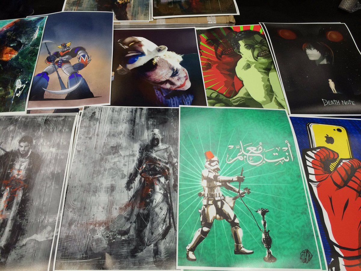 MontVIII's tweet photo. Attention ❗️Come check our at @MEFCC and grab your favorite #artwork
#MEFCC #mefcc2016 #ComicCon #posters #comics https://t.co/yHBs9K2Wz4