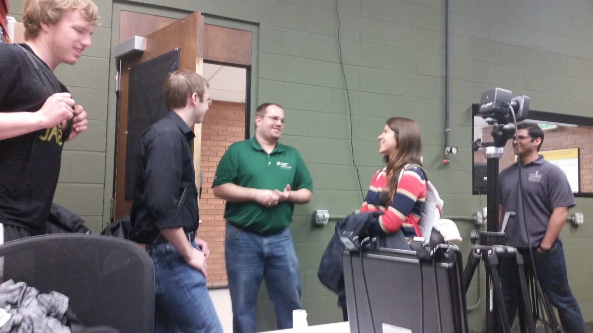 #NationalBiomechanicsDay was a success! Here's Professor Goehler spitting some knowledge in his natural habitat.