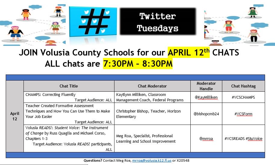 mrroa's tweet photo. Twitter Tuesdays starts in 30min. Grab technology, get comfy, join the convo! #VCSPLN #VCSCHAMPS #VCSForm #VCSREADS https://t.co/KNw2nbMdGq