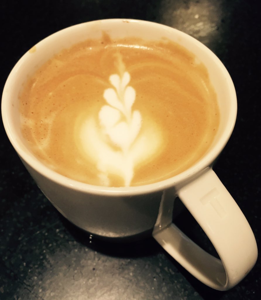Rainy days mean latte art <a href="/Sbux45BroadSt/">Sbux 45 Broad Street</a> #Sbuxbos