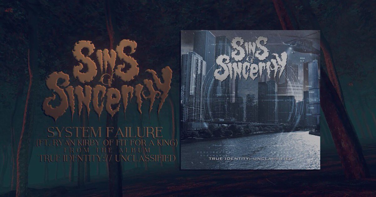 'System Failure ft. <a href="/ryankirbz/">Ryan Joseph Kirby</a>' Official Lyric Video youtu.be/3a038agWspY #sinsofsincerity