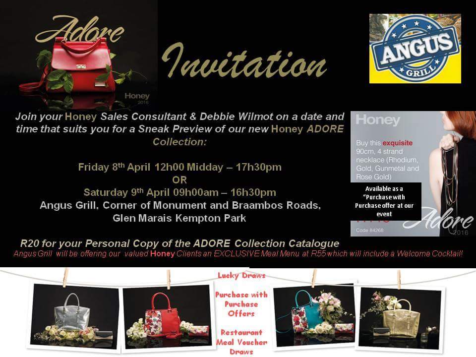 GAJSolutions_'s tweet image. Only one day left to get your tickets to our Sneak Preview of our new HONEY ADORE COLLECTION!!!