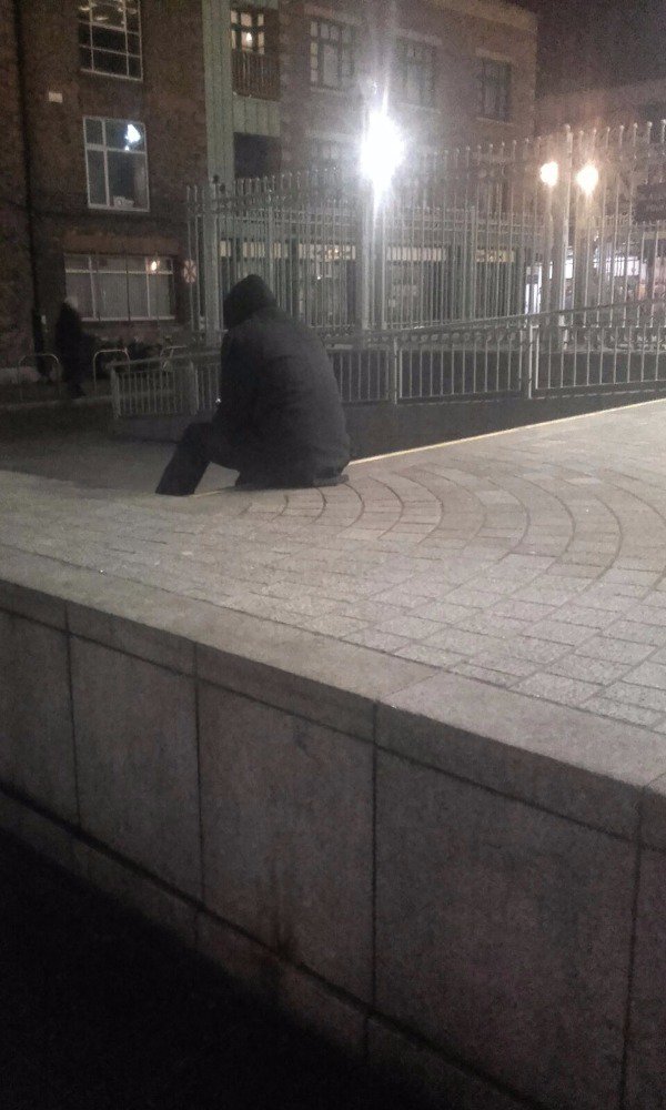 NCO_2015's tweet photo. Sometimes our guys are lonely, they just need company, a listening ear..... #homeless
@mygofundme @SoulWhispers_IE https://t.co/Q7UcVbiYtJ