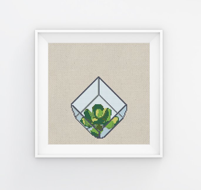 stitchering's tweet photo. Hello, a little terrarium! https://t.co/6IARIoy4og https://t.co/vvITcfetzc